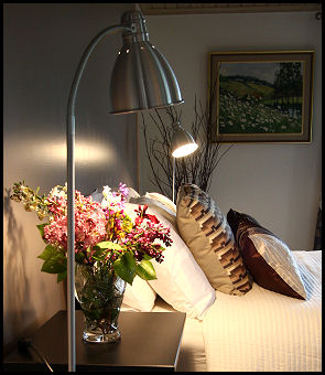 cushions on a bed